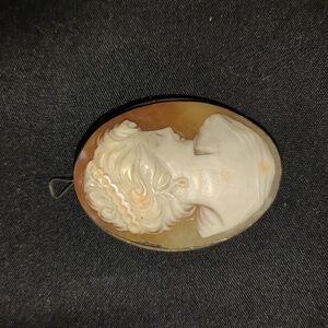 Vintage Cameo Brooch / Necklace